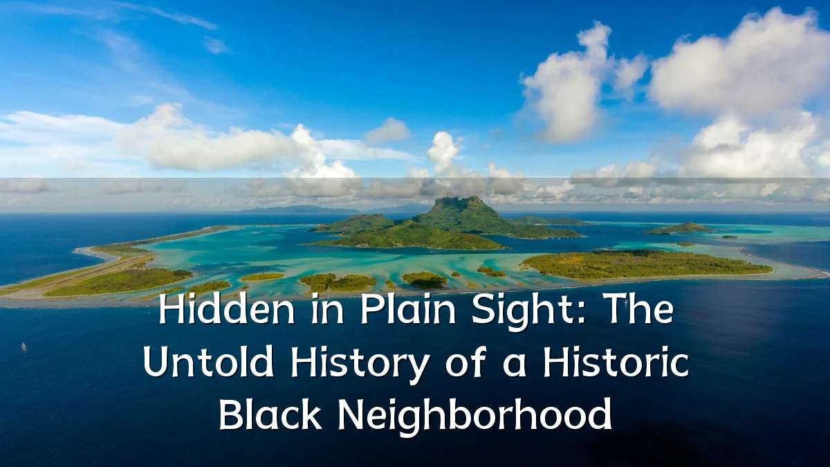 Hidden in Plain Sight: The Untold History of a Historic Black Neighborhood