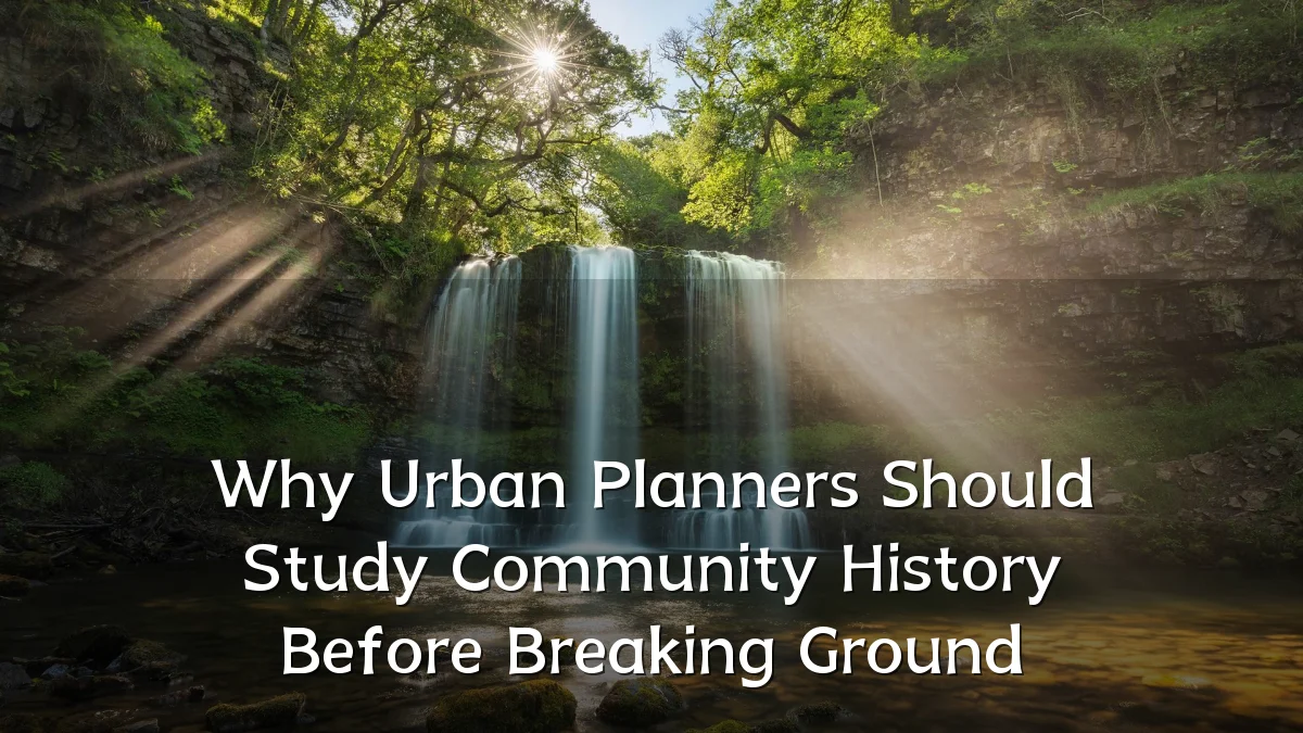 Why Urban Planners Should Study Community History Before Breaking Ground