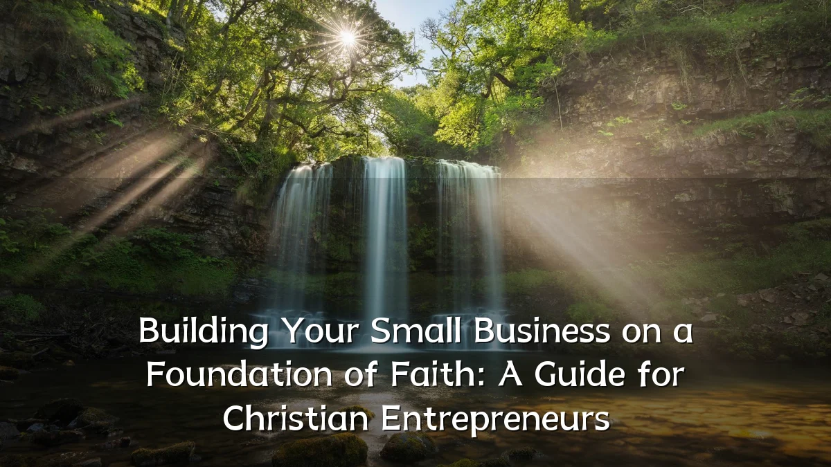 Building Your Small Business on a Foundation of Faith: A Guide for Christian Entrepreneurs