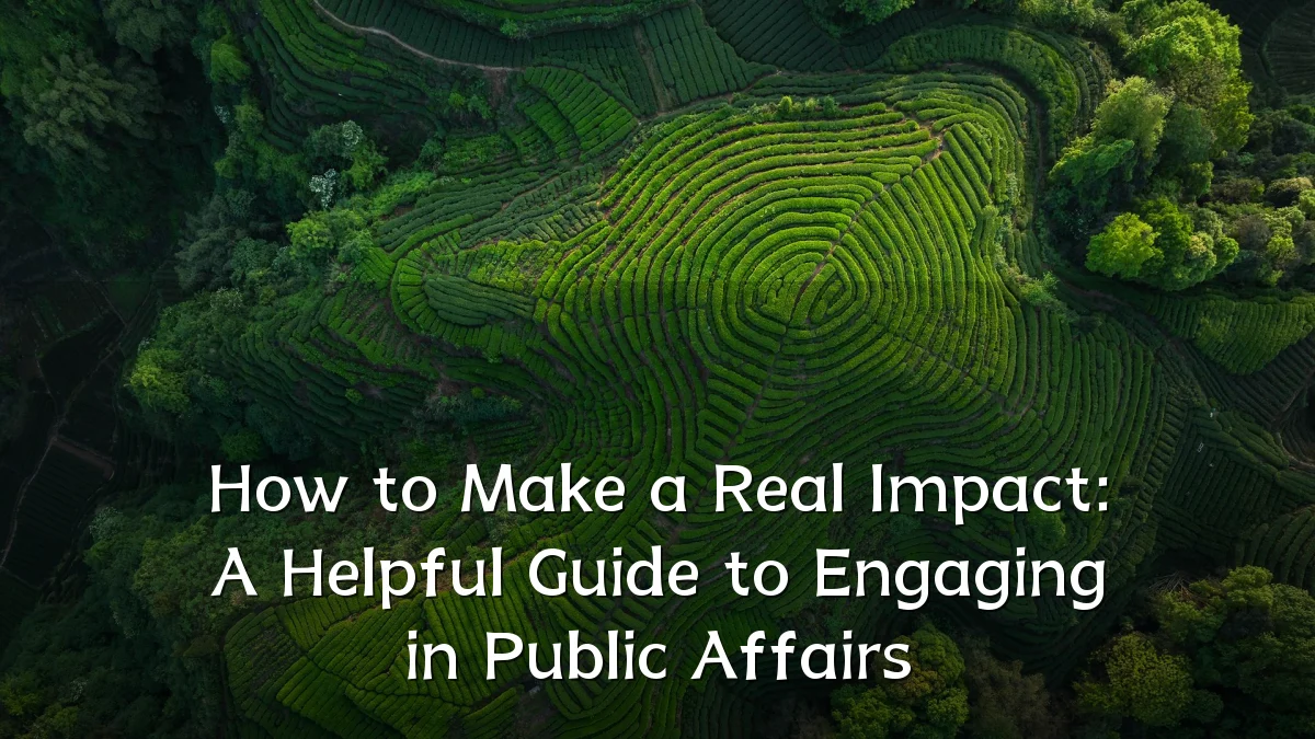 How to Make a Real Impact: A Helpful Guide to Engaging in Public Affairs