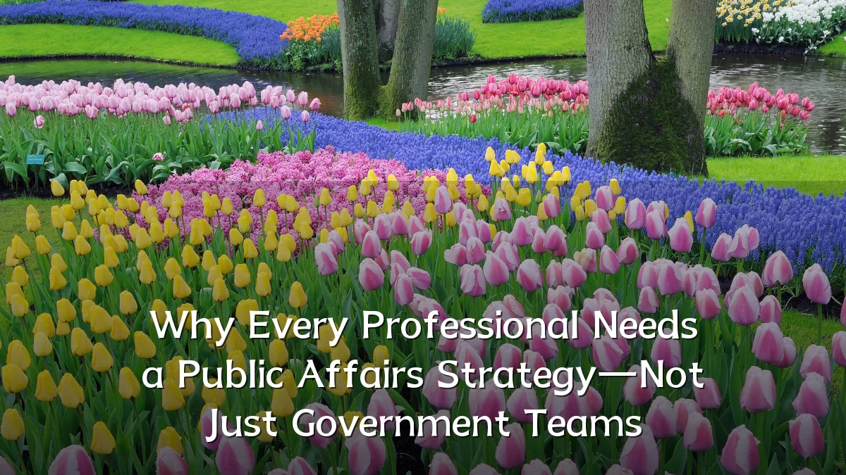 Why Every Professional Needs a Public Affairs Strategy—Not Just Government Teams